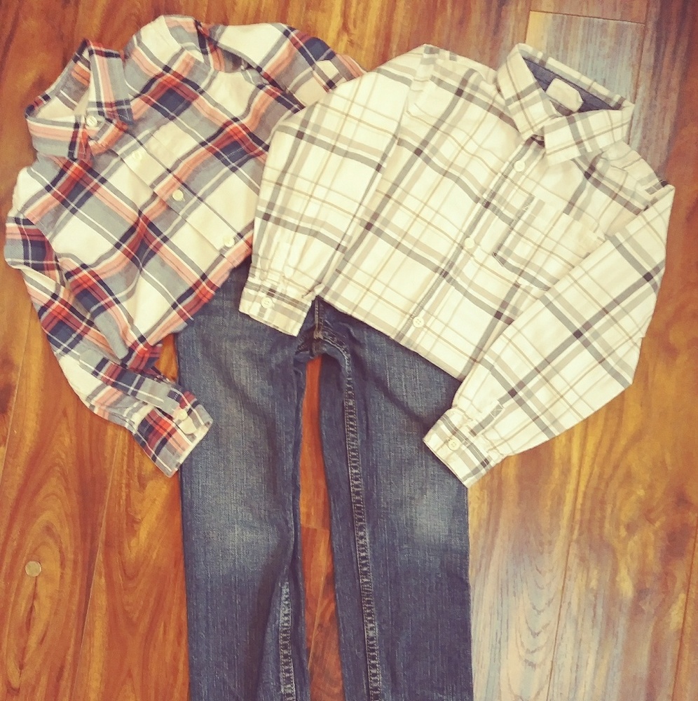 Gap,Apt 8 boys dress shirts W/ Route 66 Jeans